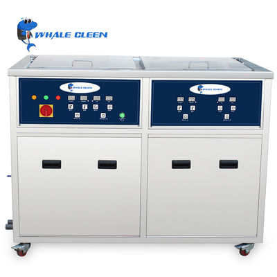 เครื่องทําความสะอาด ultrasonic อุตสาหกรรม 2 ถัง พร้อมควบคุมอุณหภูมิดิจิตอล 28-40 KHz