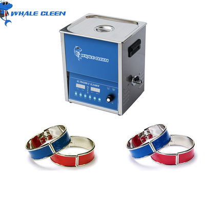 เครื่องทำความสะอาดเครื่องประดับอัลตราโซนิกเฟสเดียว 40khz 100W Power Adjustable